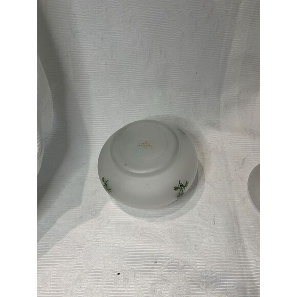 Viking USA Frosted Glass Jar Bell Lid Floral Design Crystal - Picture 3 of 6